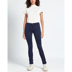 J Brand Blue Skinny Leg Pants 27 Navy Blue Twill Casual Capsule Timeless Fall